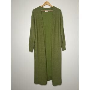 Anniewear Los Angeles Olive Green Duster Cardigan Wool Blend Size Small